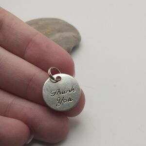 Thank‎ you circle round necklace pendant